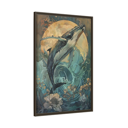 Framed Canvas - Moonrise Humpback Bloom