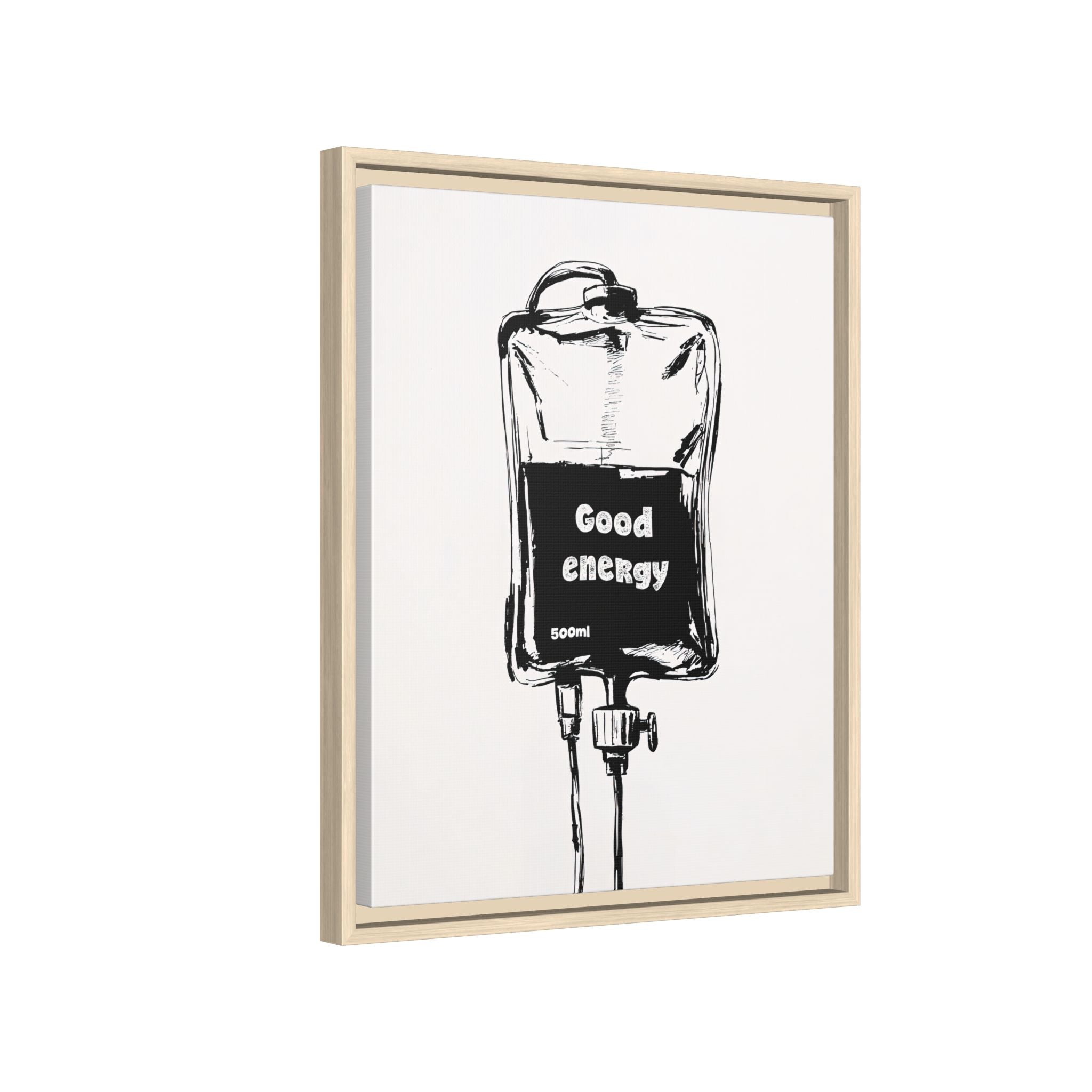 Framed Canvas - Good Energy IV Bag