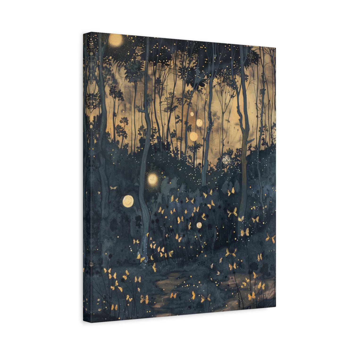 1.25" Matte Canvas - Golden Firefly Nightscape