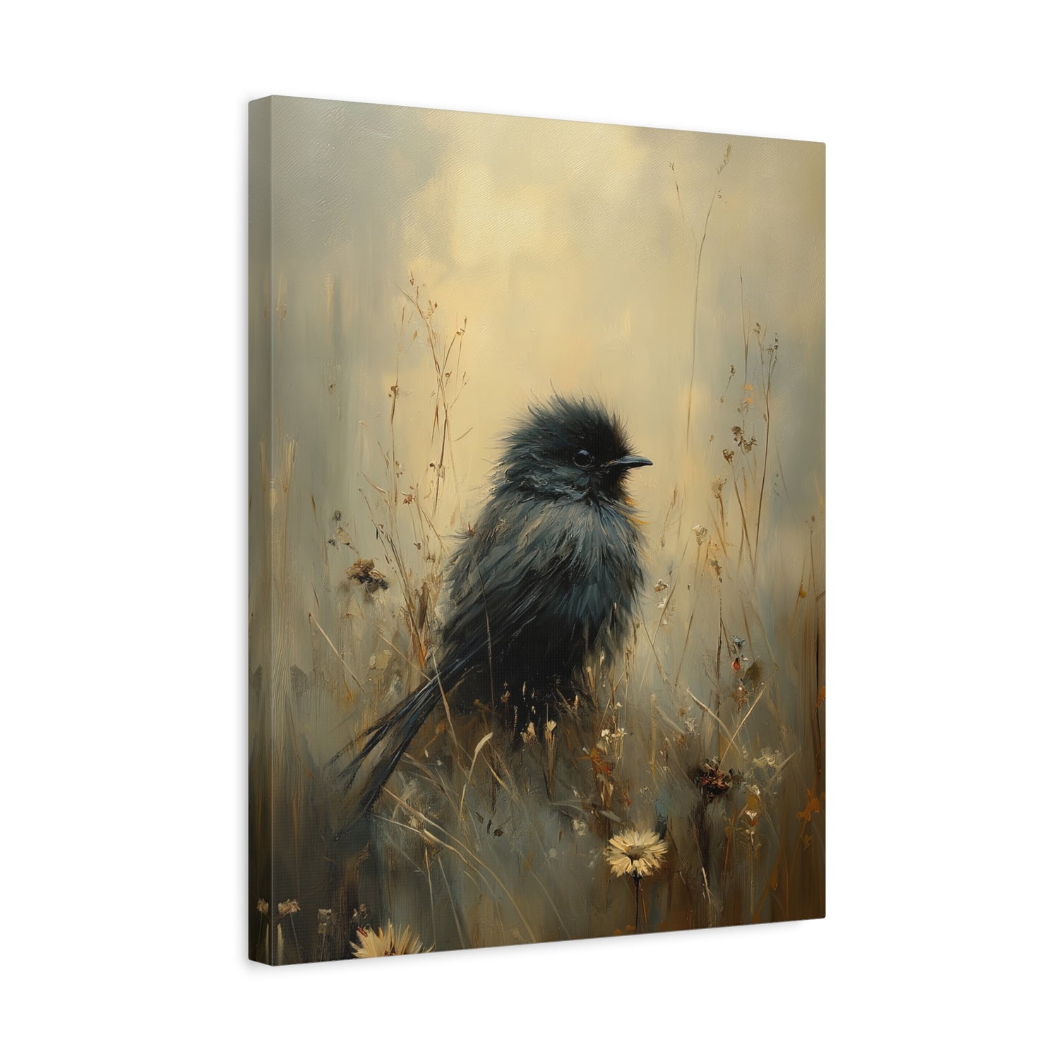 1.25" Matte Canvas - Golden Meadow Bird