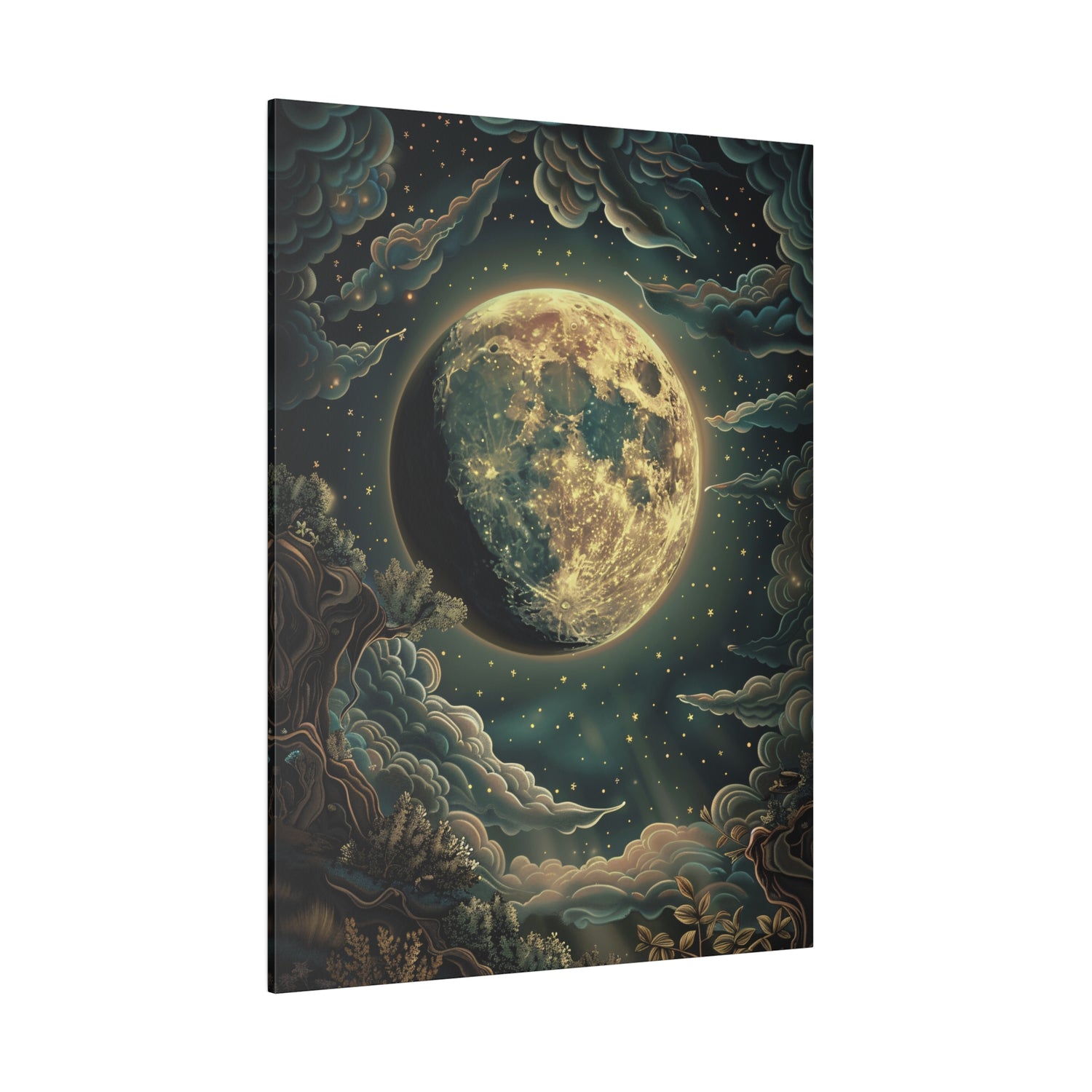 .75" Matte Canvas - Waxing Gibbous Dreamscape