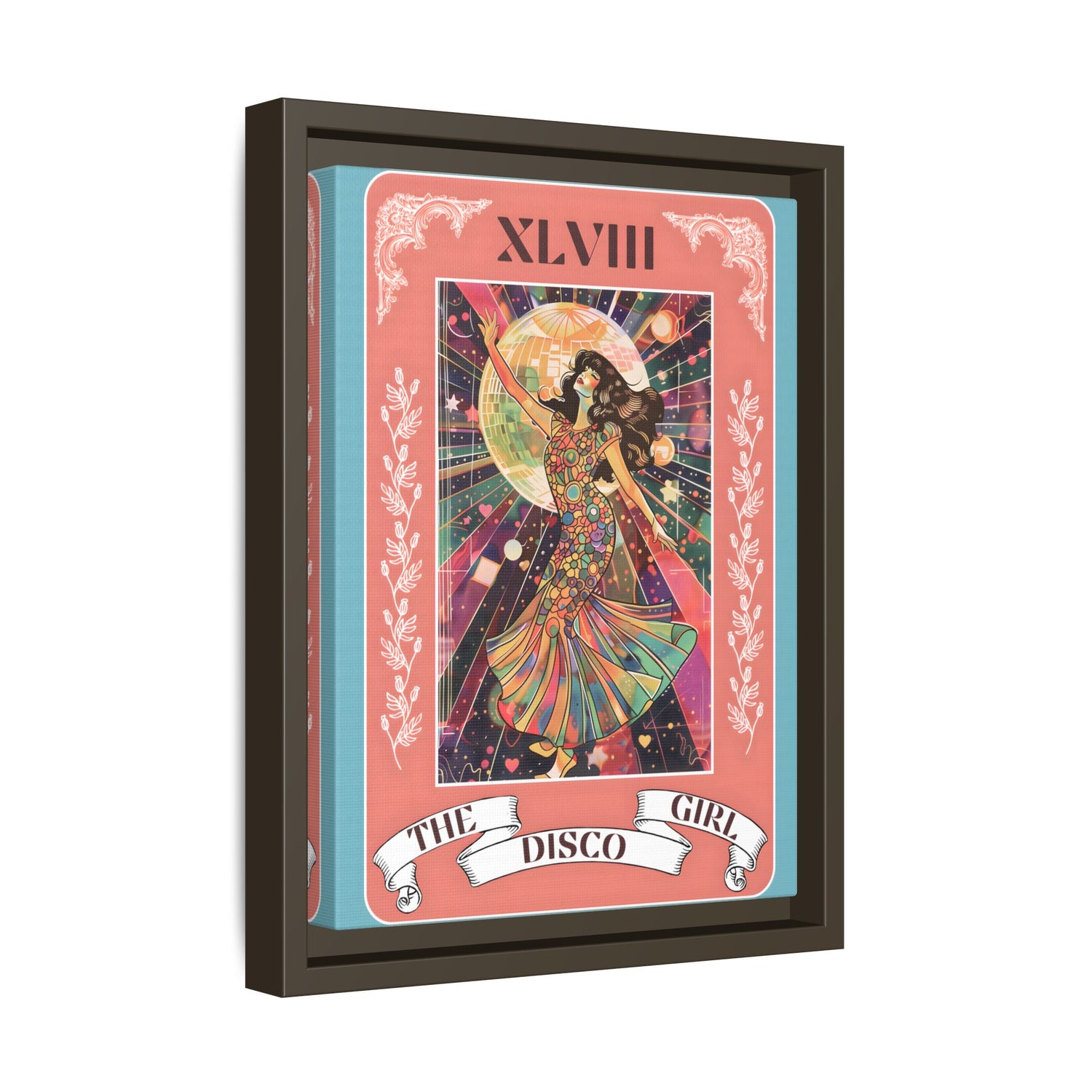 Framed Canvas - The Disco Girl