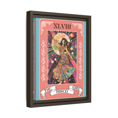 Framed Canvas - The Disco Girl