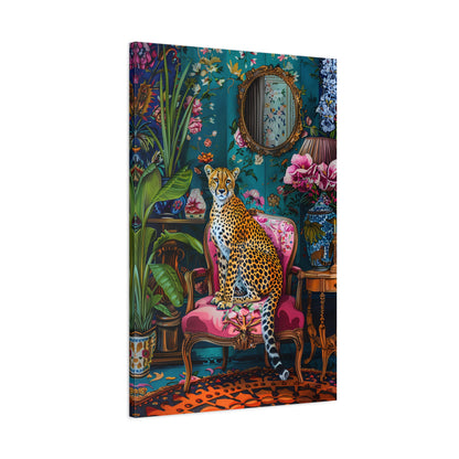 1.25" Matte Canvas - Regal Cheetah Reverie