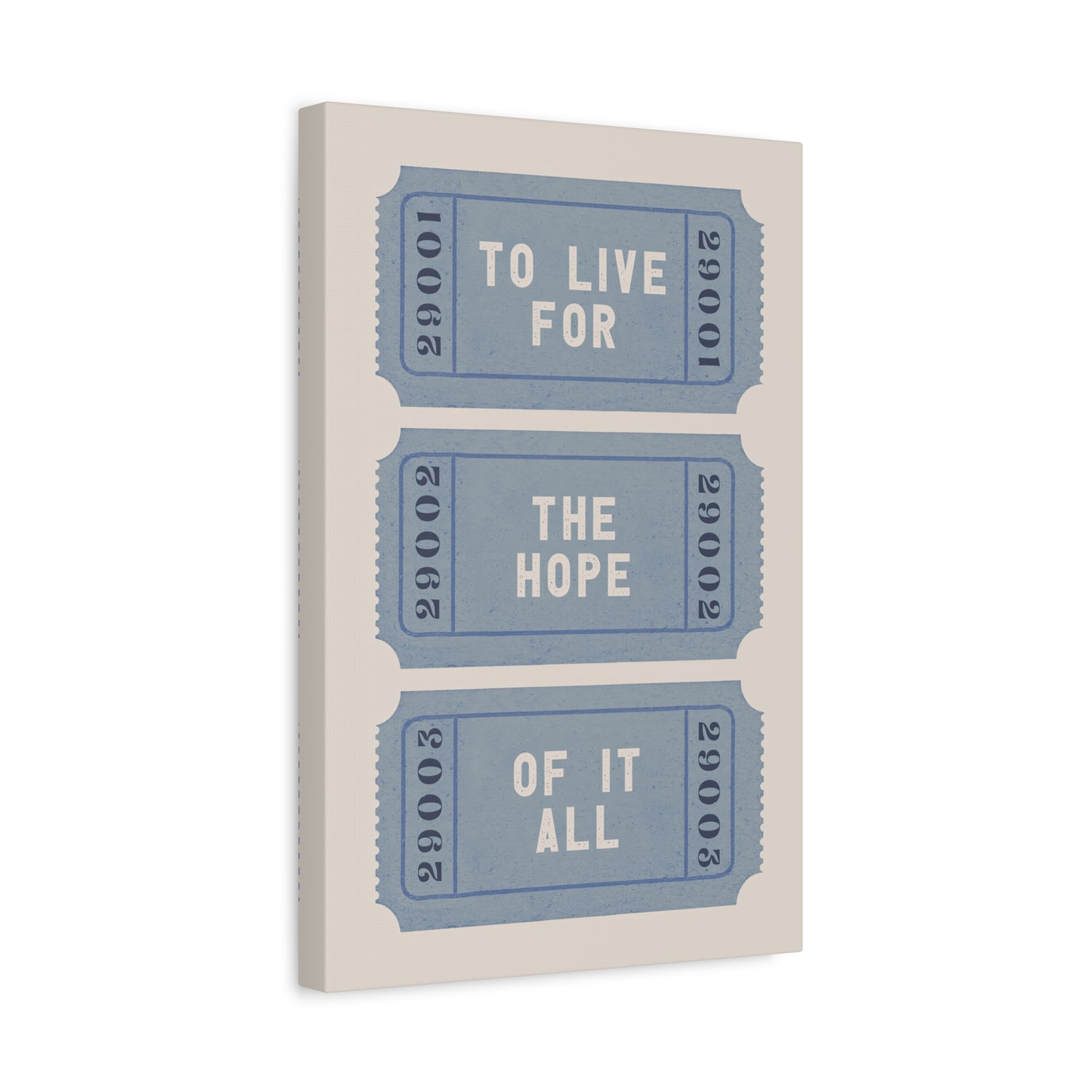 1.25" Matte Canvas - The Hope Ticket Trilogy