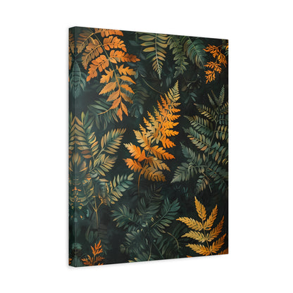 1.25" Matte Canvas - Golden Fern Elegance