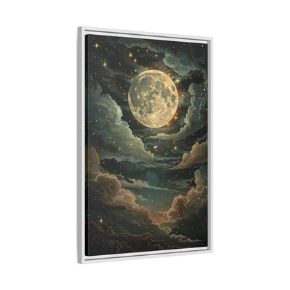 Framed Canvas - Enchanting Lunar Glow