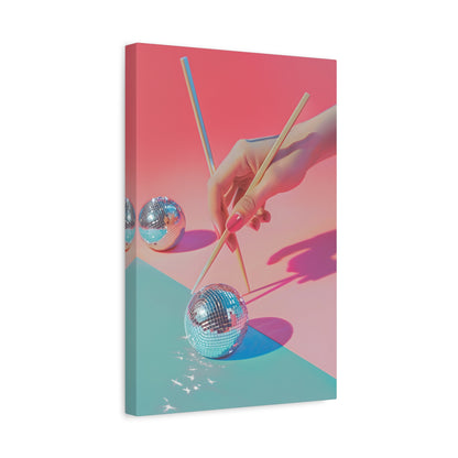 1.25" Matte Canvas - Disco Chopsticks Delight