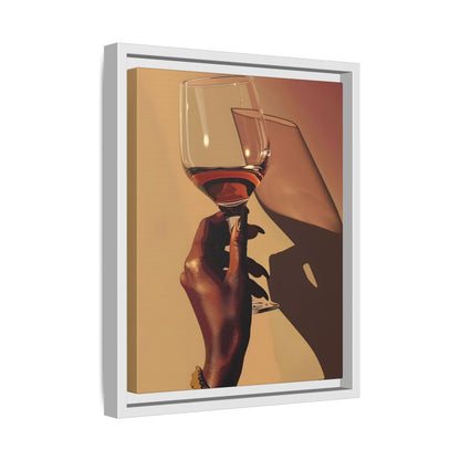 Framed Canvas - Golden Hour Wine Toast