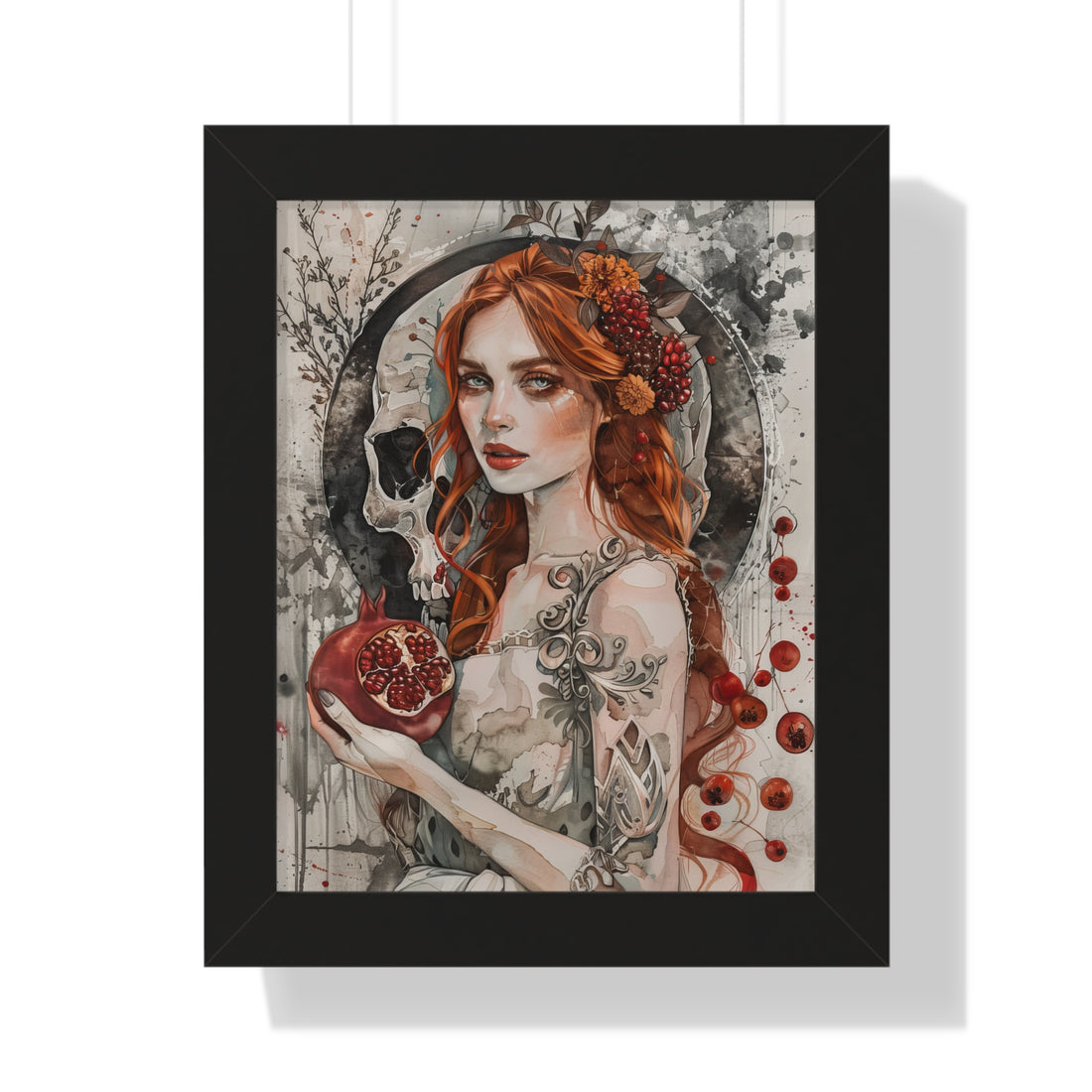 Framed Paper Print - Persephone’s Pomegranate Curse
