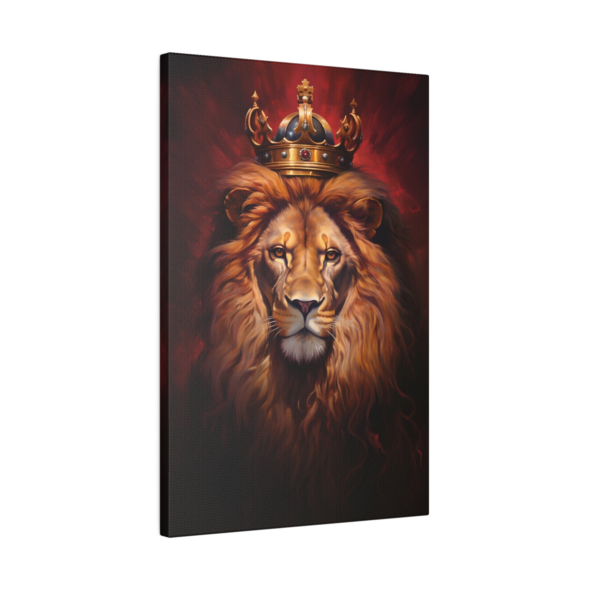 .75&quot; Matte Canvas - Majestic Lion Royale