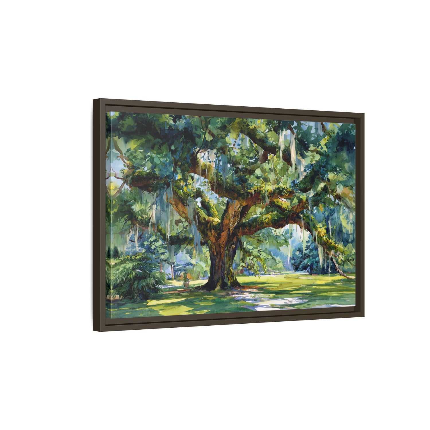Framed Canvas - Whispering Southern Live Oak