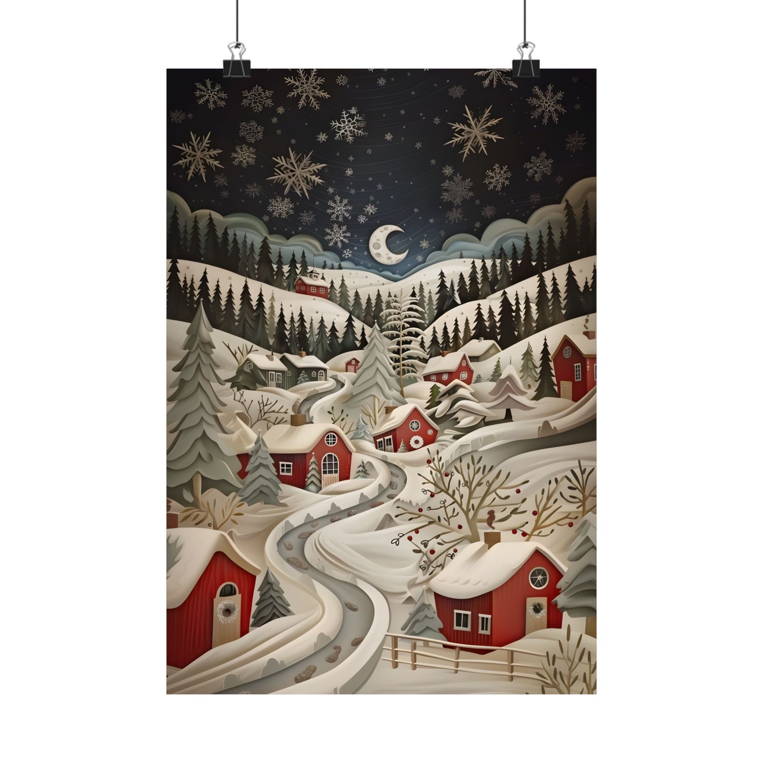 Silent Snowfall Village