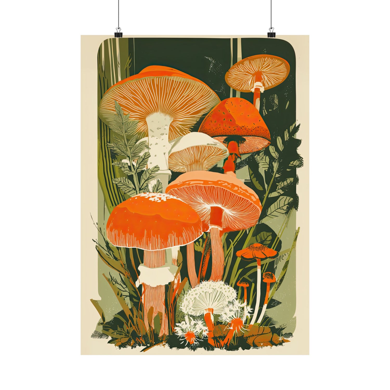Groovy Woodland Mushrooms