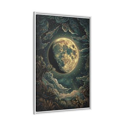 Framed Canvas - Waxing Gibbous Dreamscape