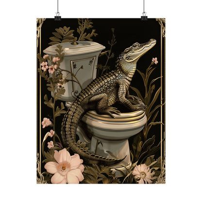 Toilet Gator Floral Surprise