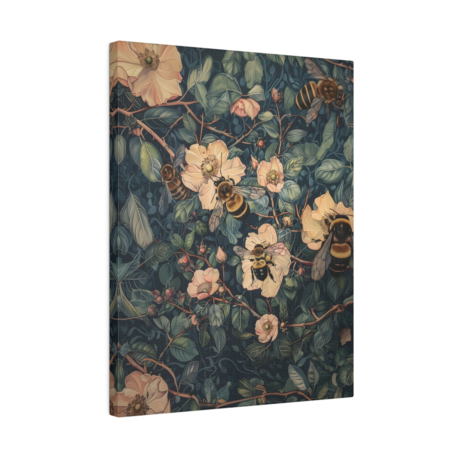 .75&quot; Matte Canvas - Buzzing Floral Symphony