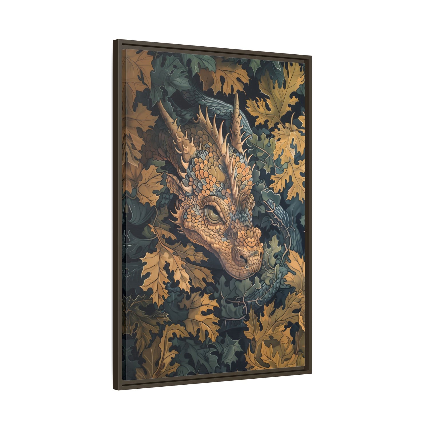 Framed Canvas - Enchanted Forest Dragon
