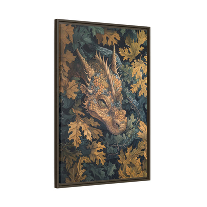 Framed Canvas - Enchanted Forest Dragon