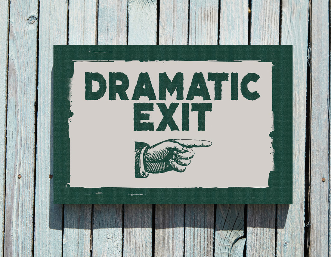 .75&quot; Matte Canvas - Dramatic Exit Strategy