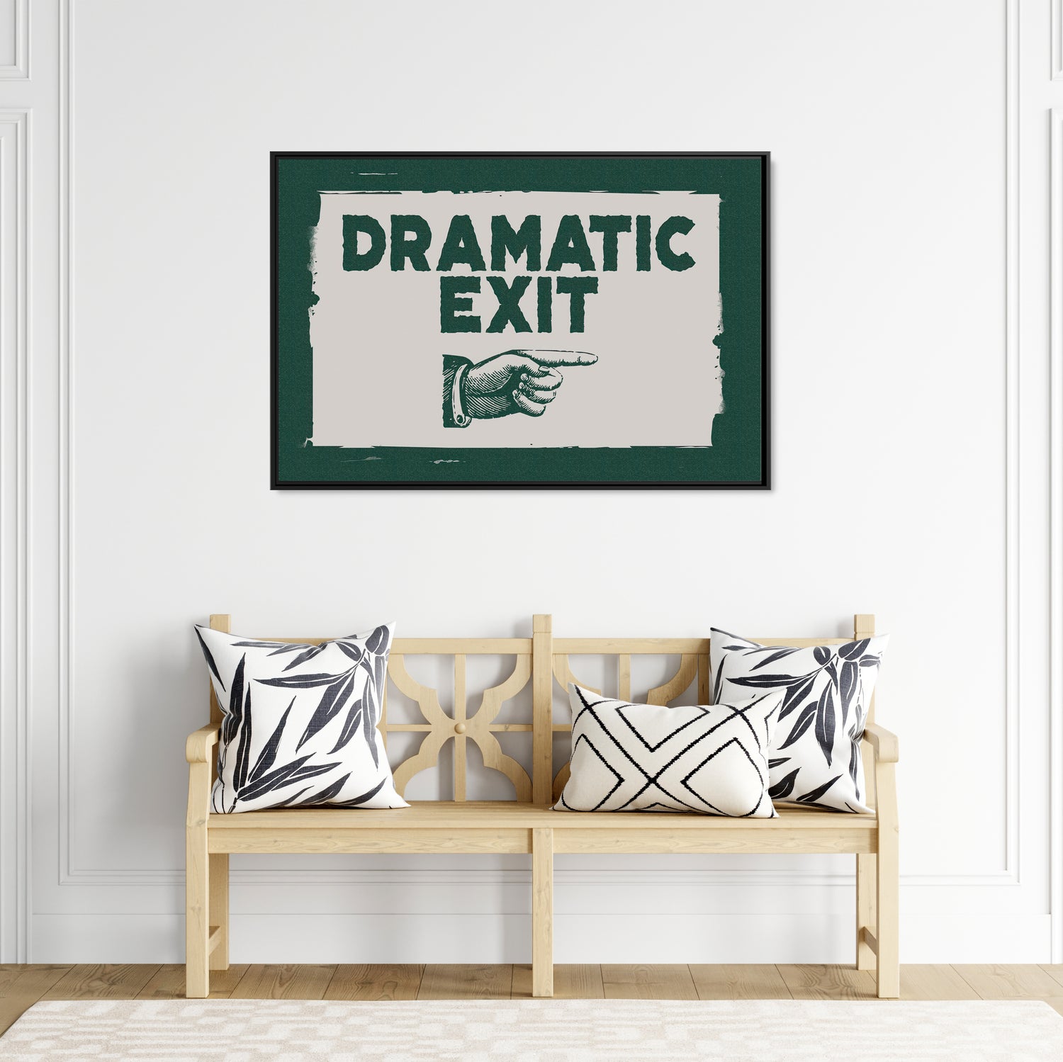 Framed Canvas - Dramatic Exit Strategy