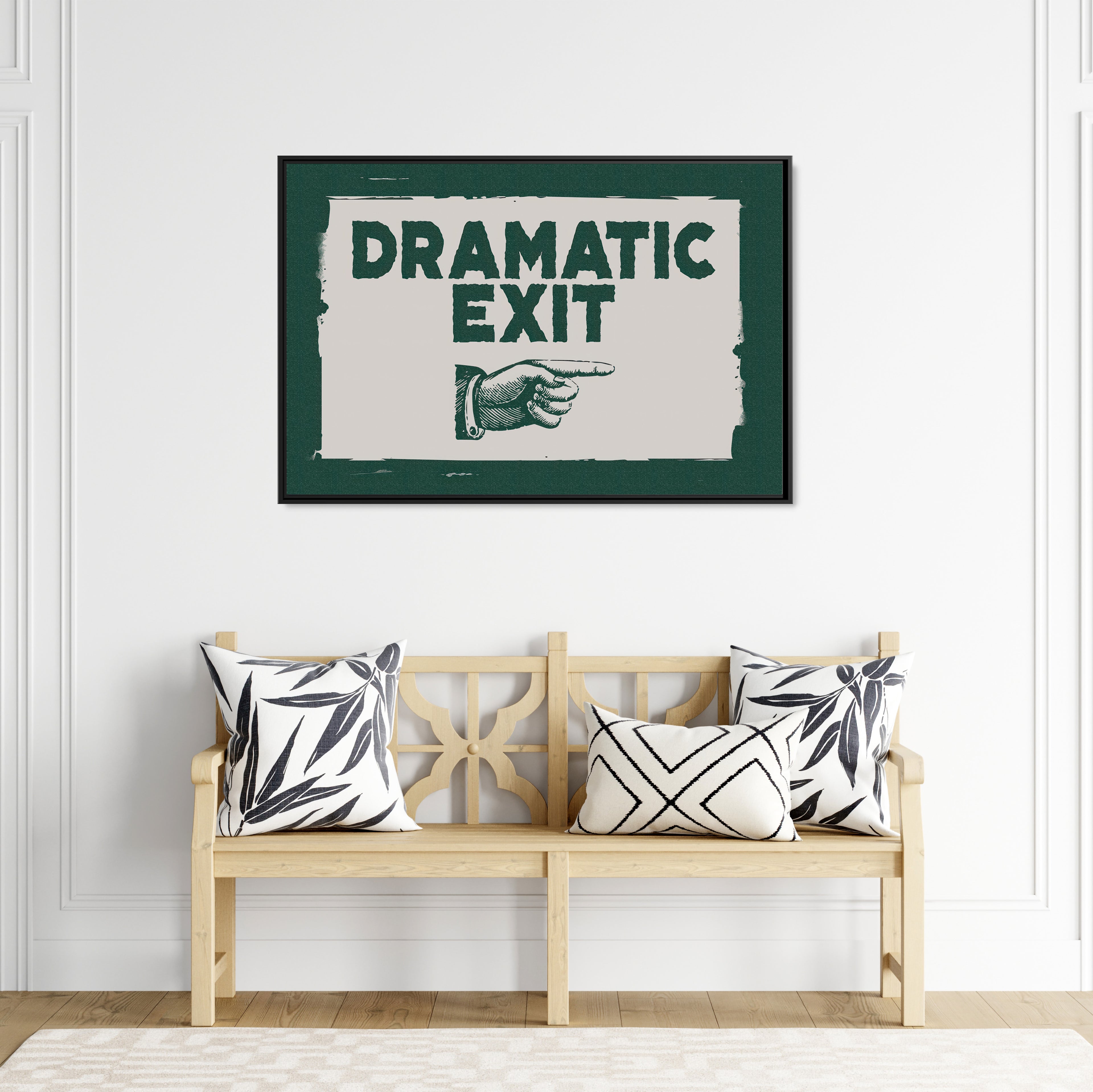 Framed Canvas - Dramatic Exit Strategy