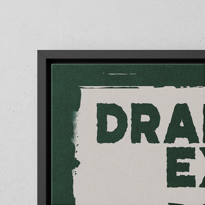 Framed Canvas - Dramatic Exit Strategy