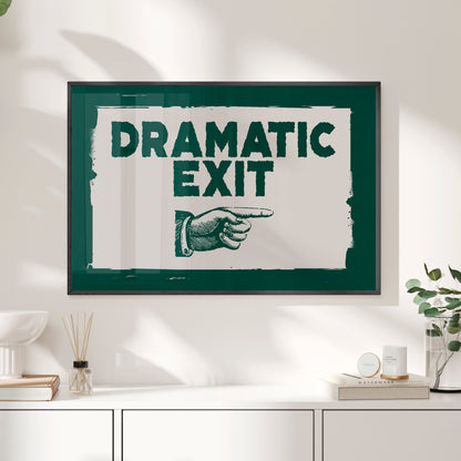 Framed Paper Print - Dramatic Exit Strategy