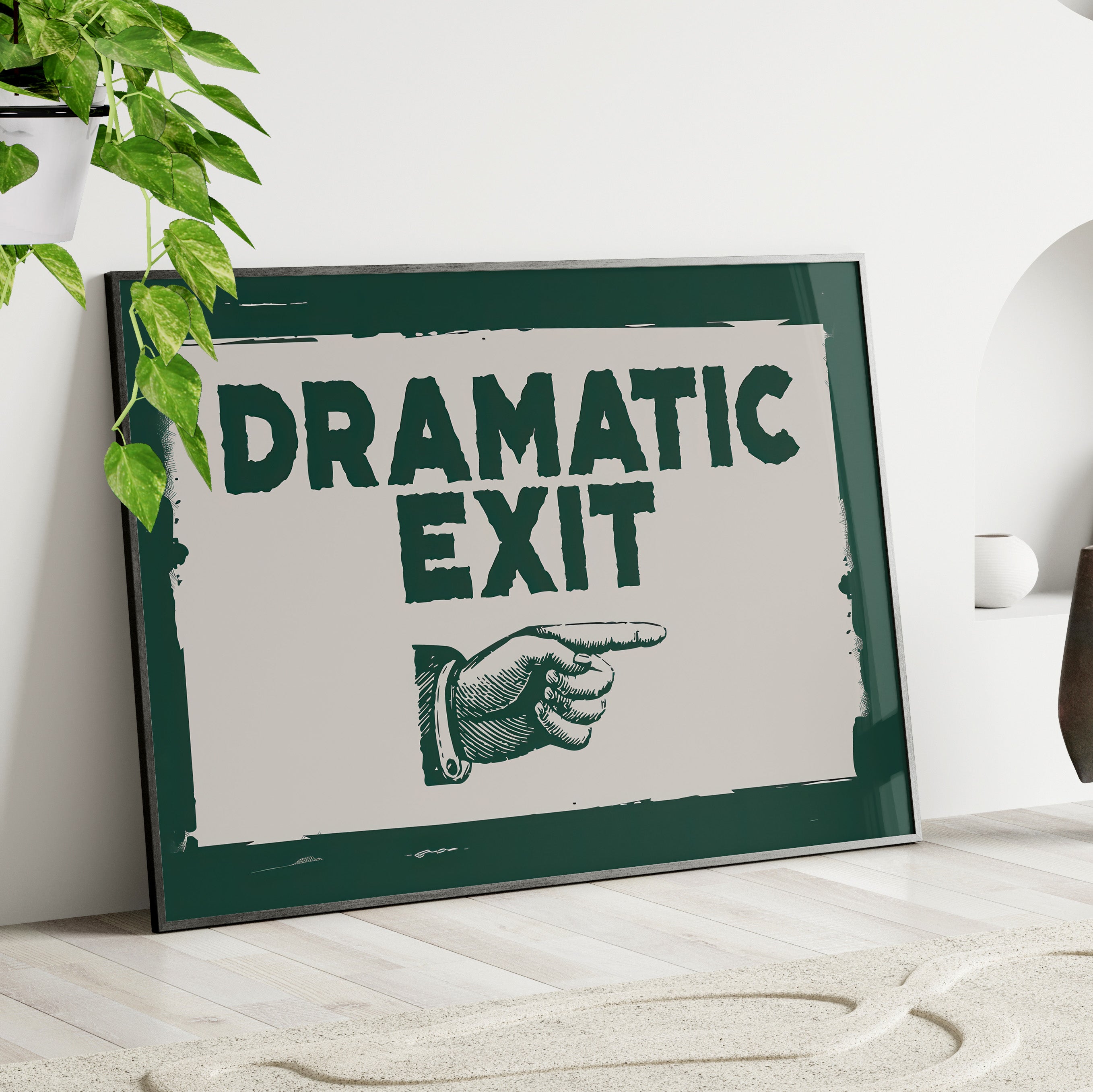 Framed Paper Print - Dramatic Exit Strategy