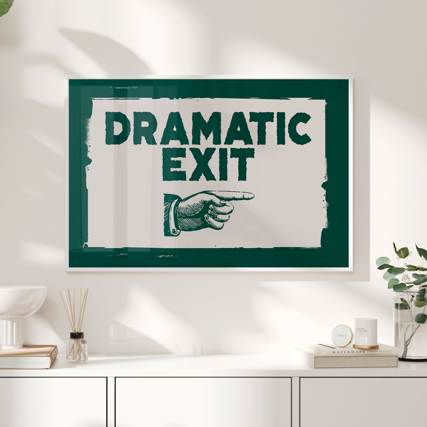 Framed Paper Print - Dramatic Exit Strategy