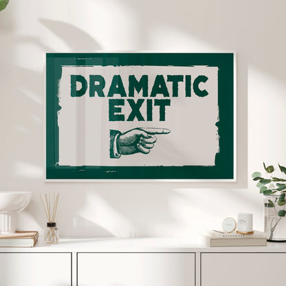 Framed Paper Print - Dramatic Exit Strategy