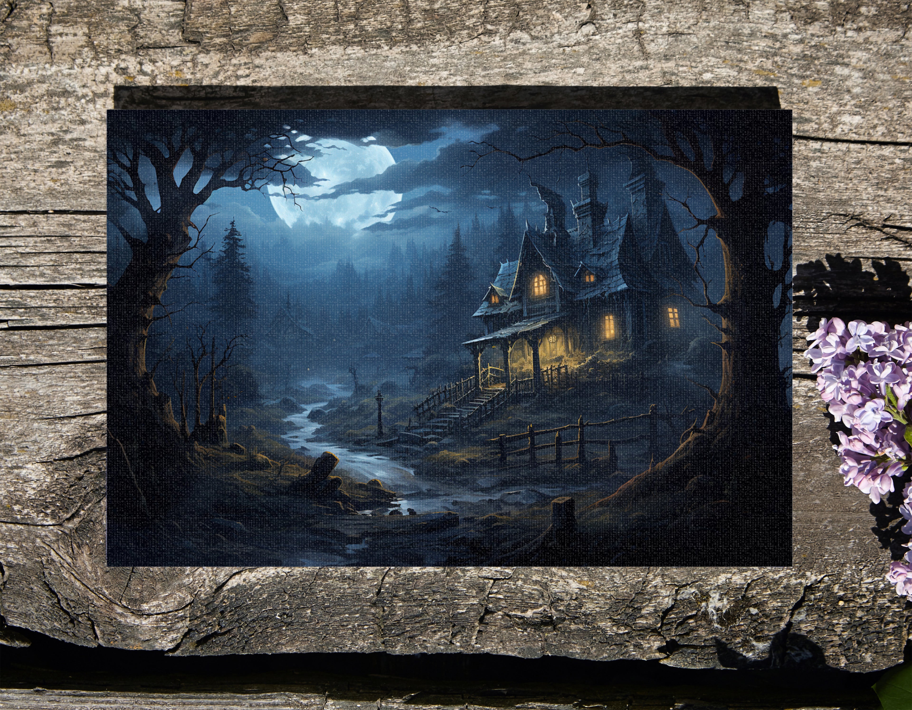 .75&quot; Matte Canvas -  Moonlit Whispers of Whimsigoth