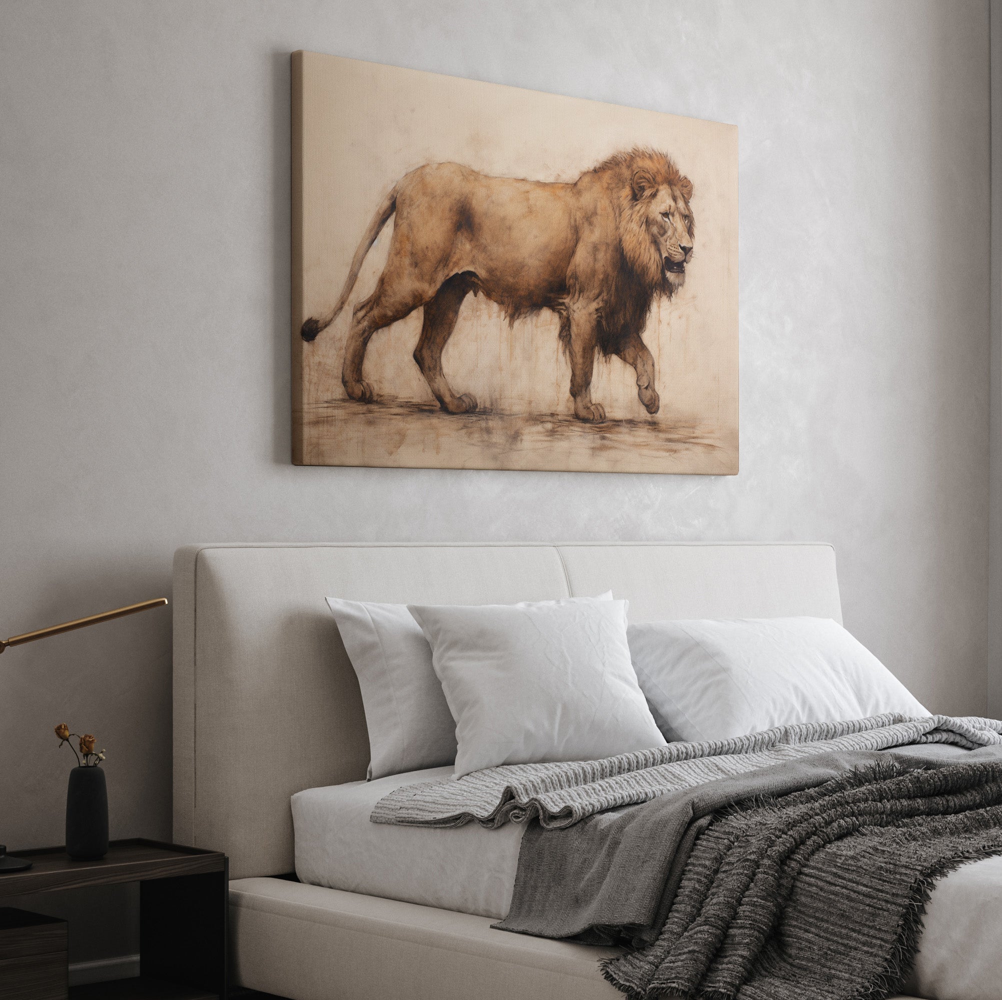 .75&quot; Matte Canvas -  Regal Savannah Wanderer