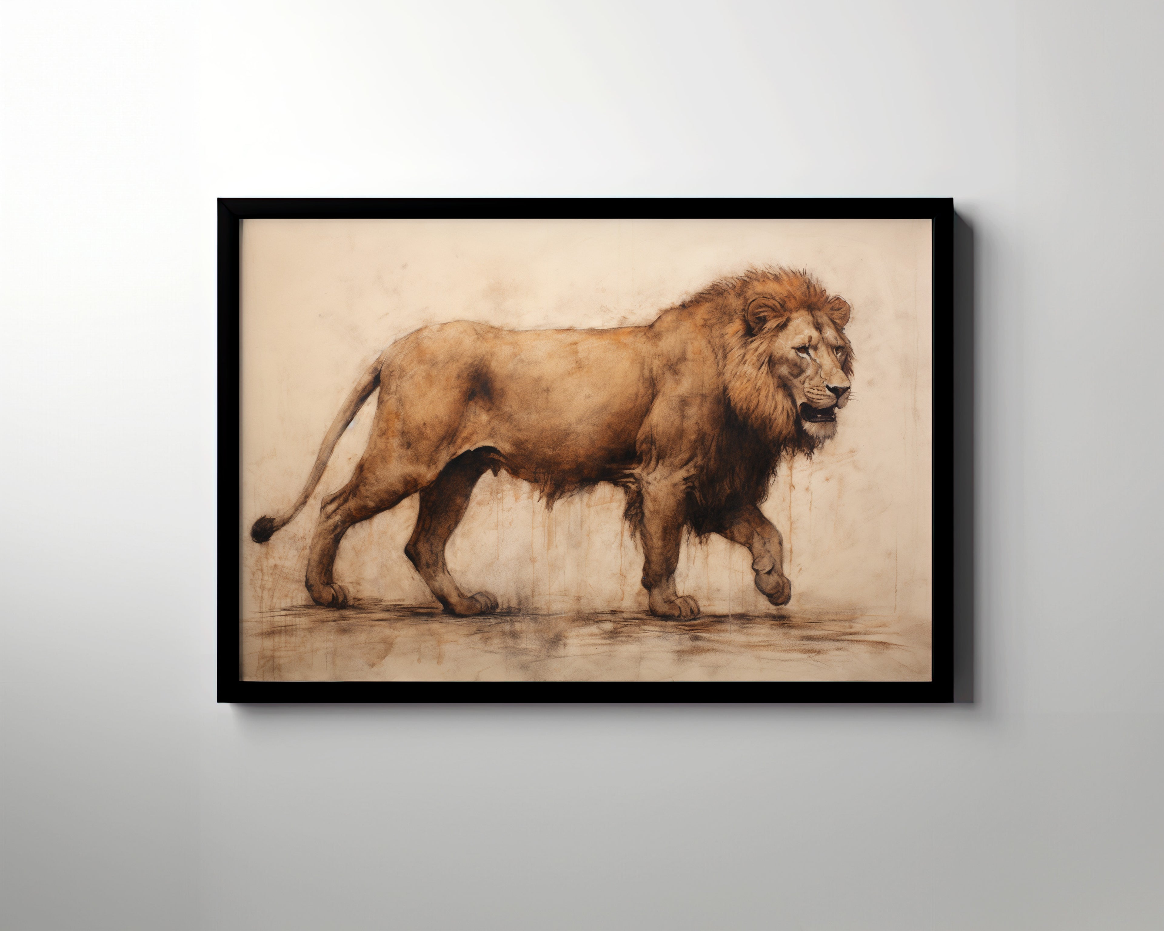 Framed Paper Print -  Regal Savannah Wanderer