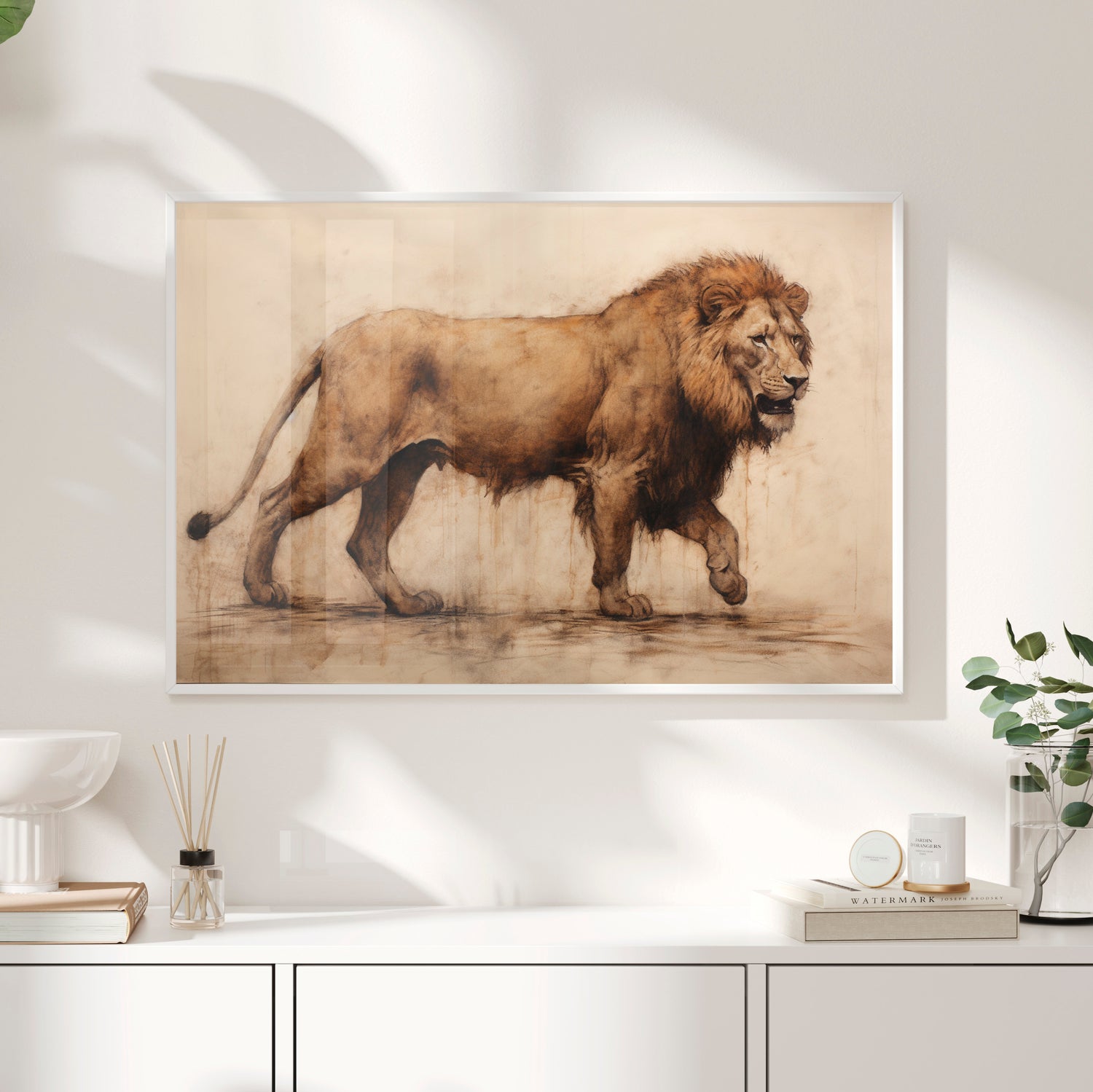 Framed Paper Print -  Regal Savannah Wanderer