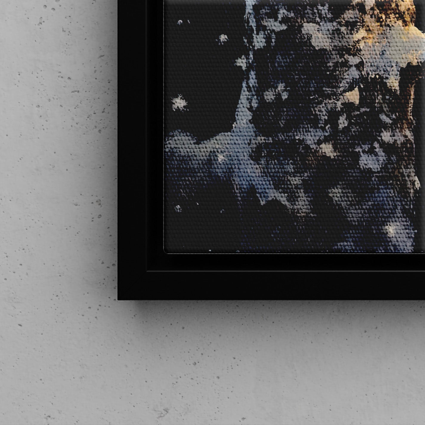 Framed Canvas - Silent Gaze Snow Owl