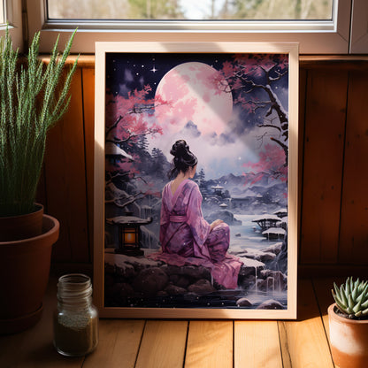 Moonlit Sakura Serenity