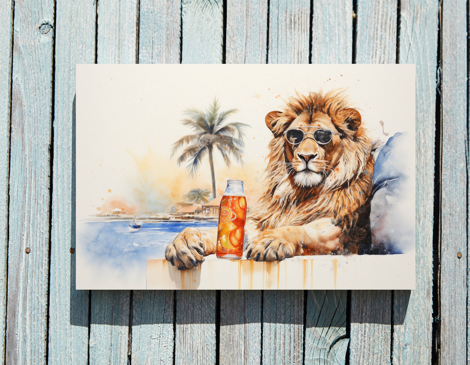 .75&quot; Matte Canvas -  Beach King&