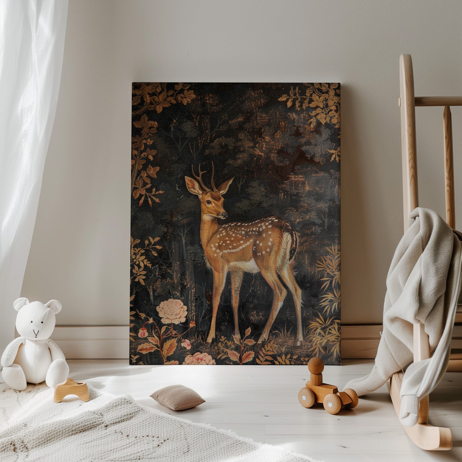 .75&quot; Matte Canvas - Enchanted Forest Doe